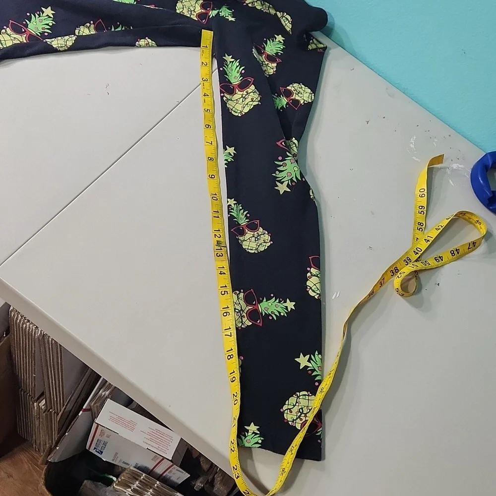 ☀️Justice Tropical Holiday Pineapple Skinny Leggings 10 Girls